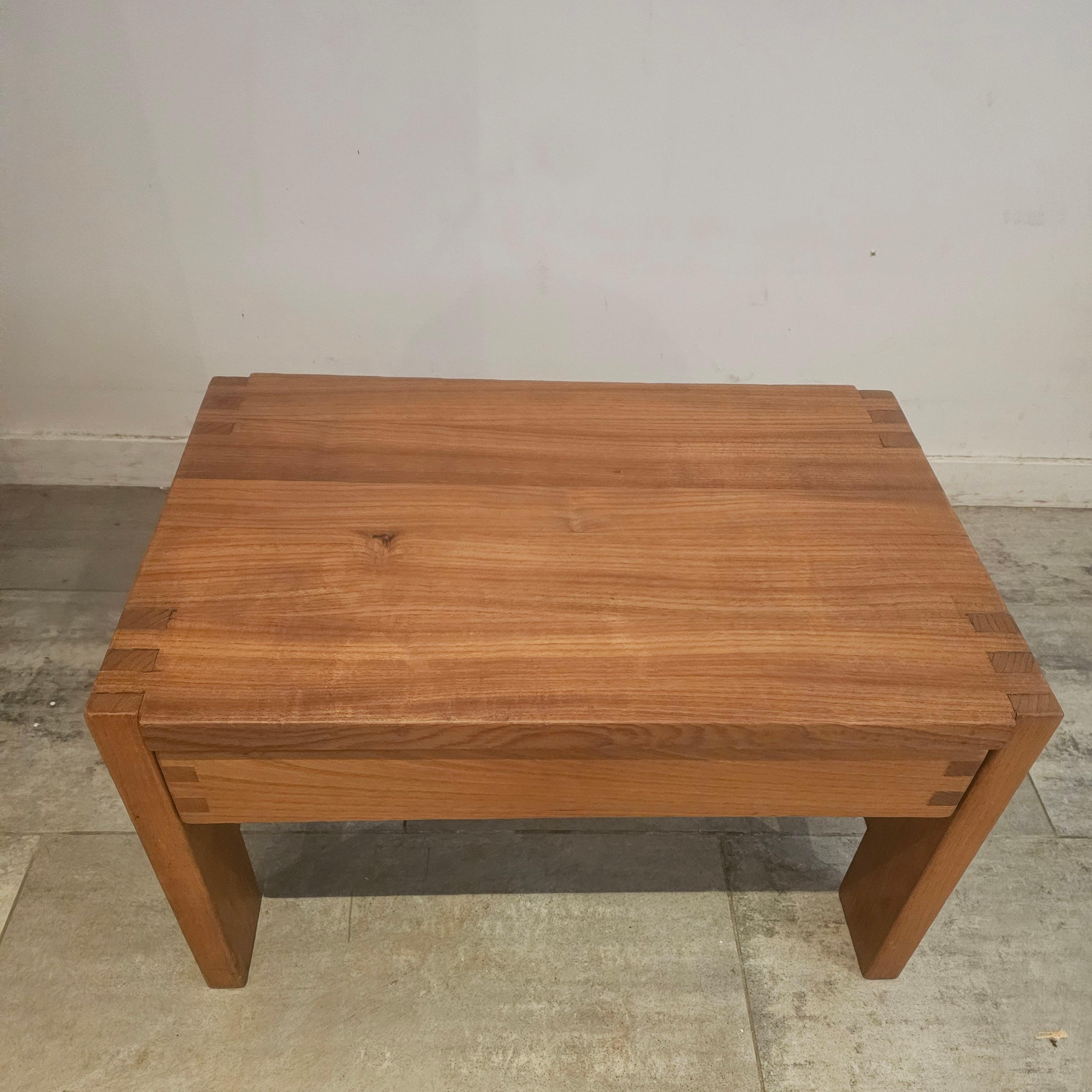 Pierre Chapo Rare Nightstand, bedside model T07 For Sale 1