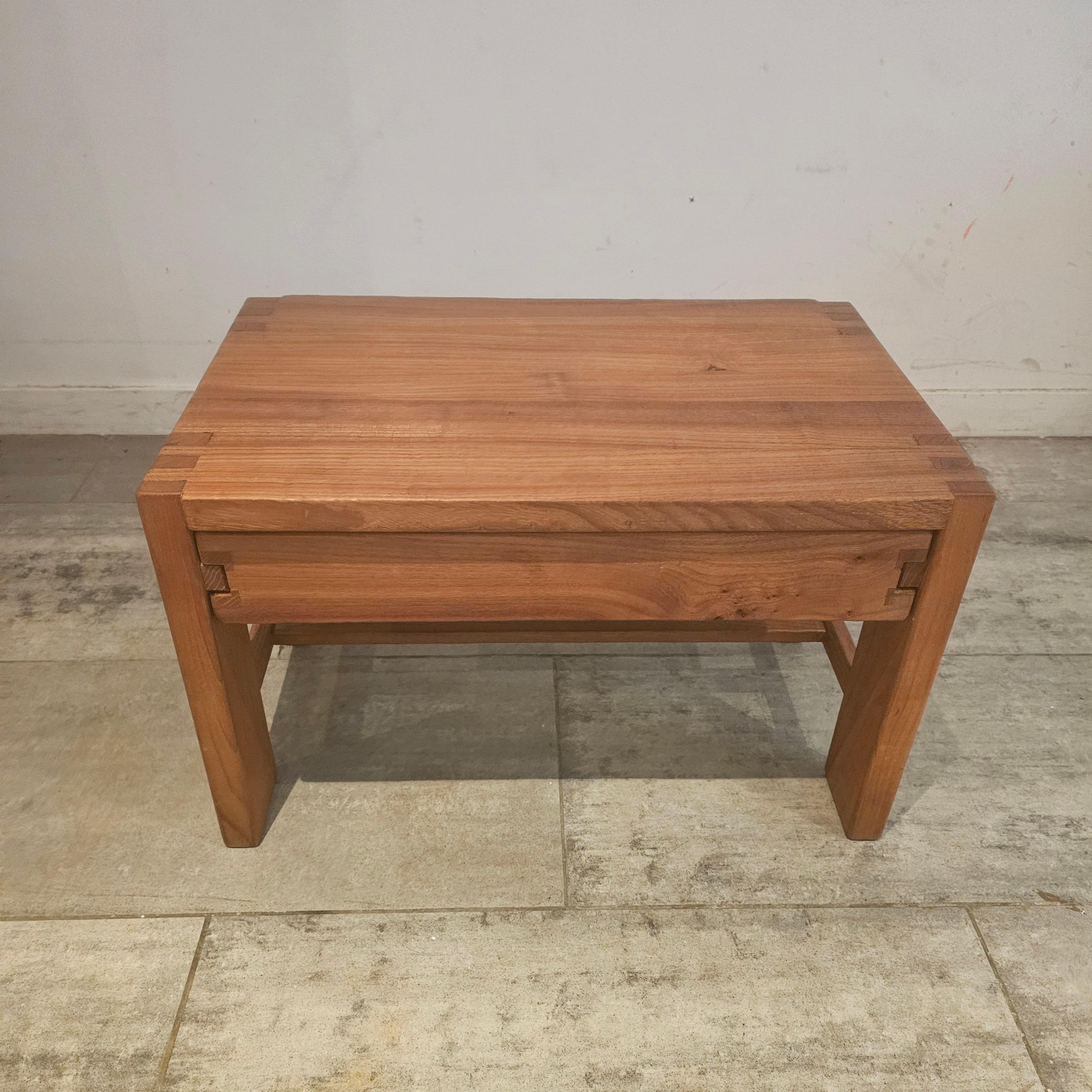 Pierre Chapo Rare Nightstand, bedside model T07 For Sale 2