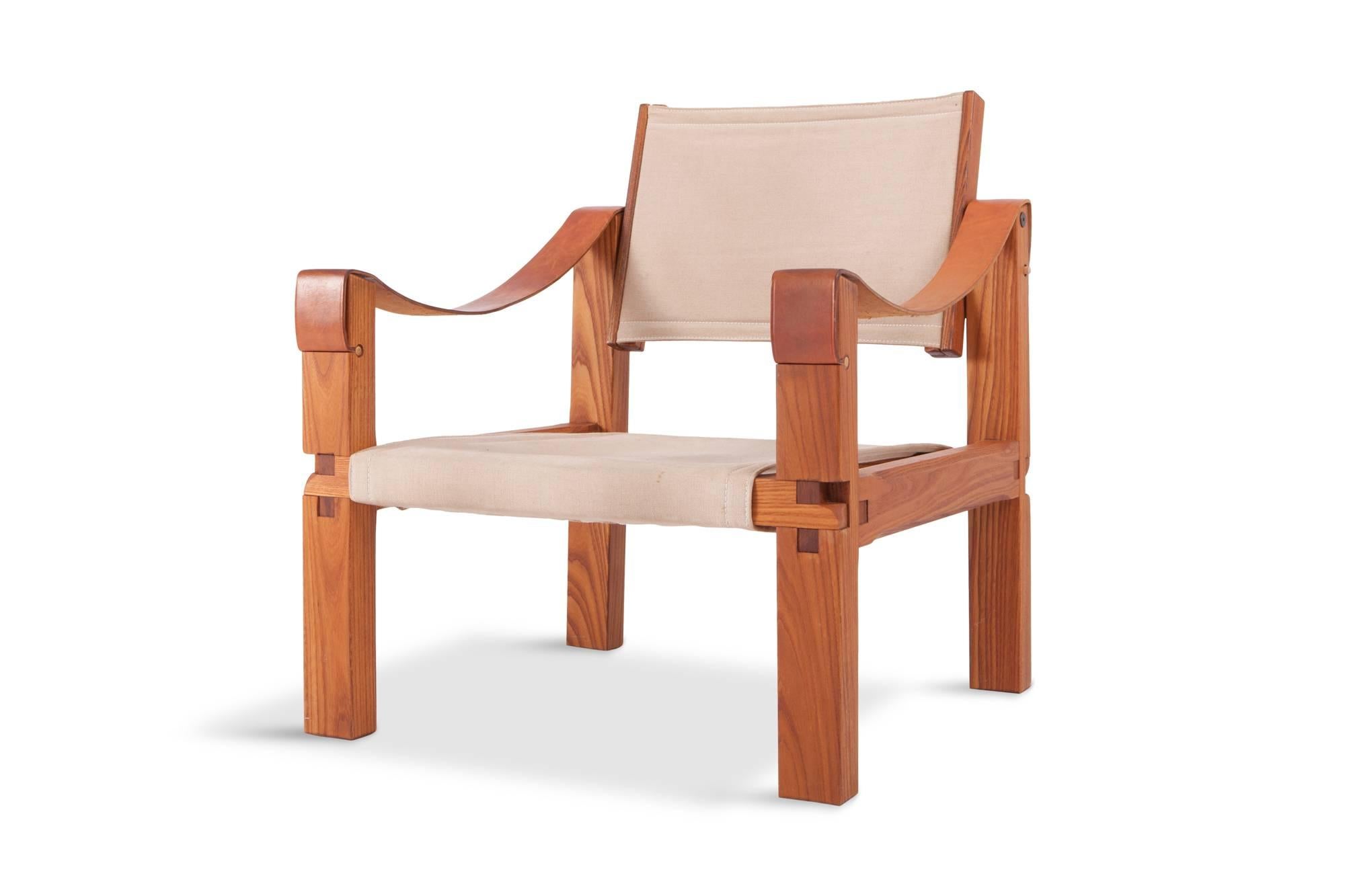 Pierre Chapo Rare Set of S10 Armchairs in French Elm, 1964 8