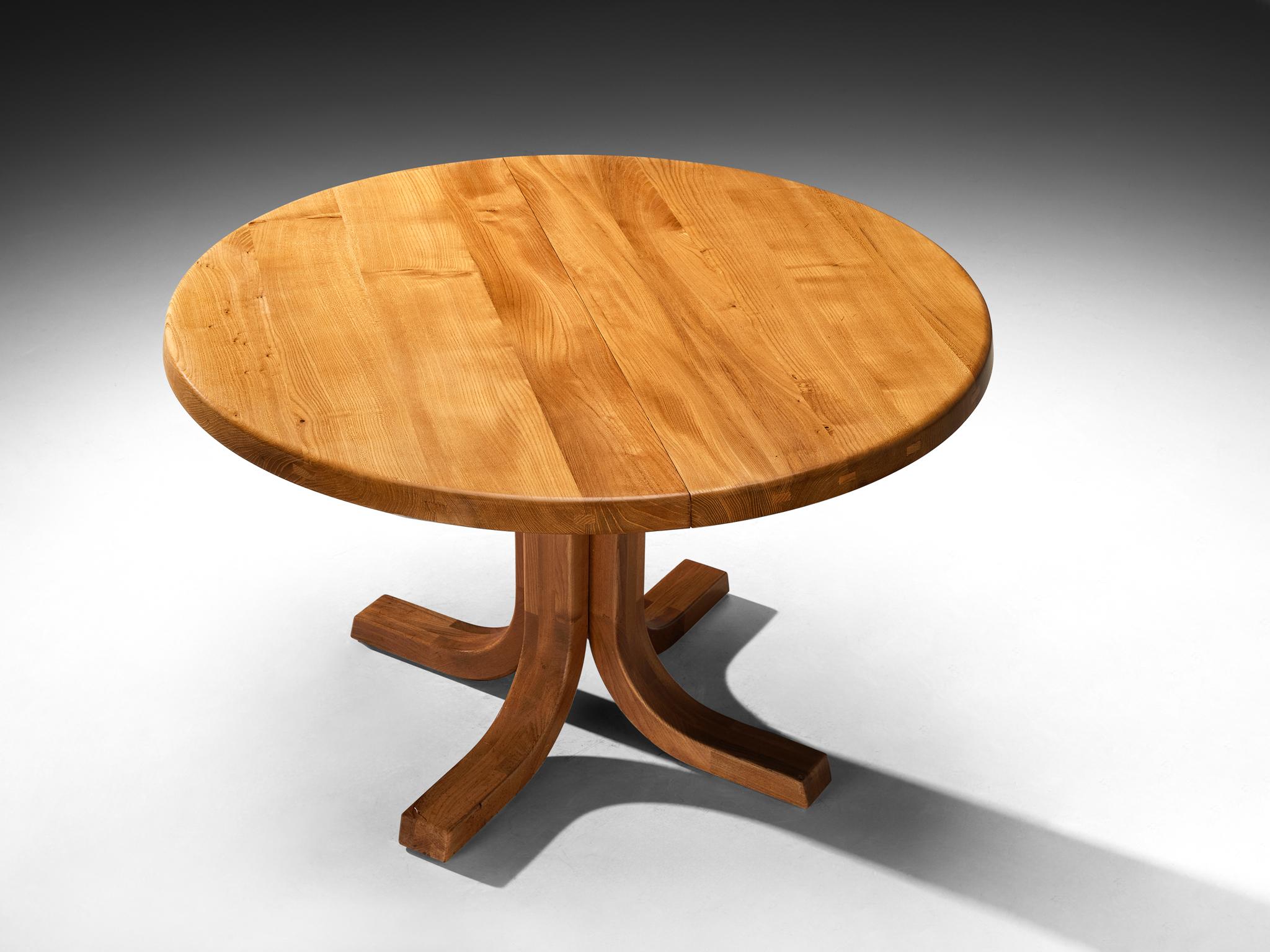 Pierre Chapo Round Table in Solid Elm 1