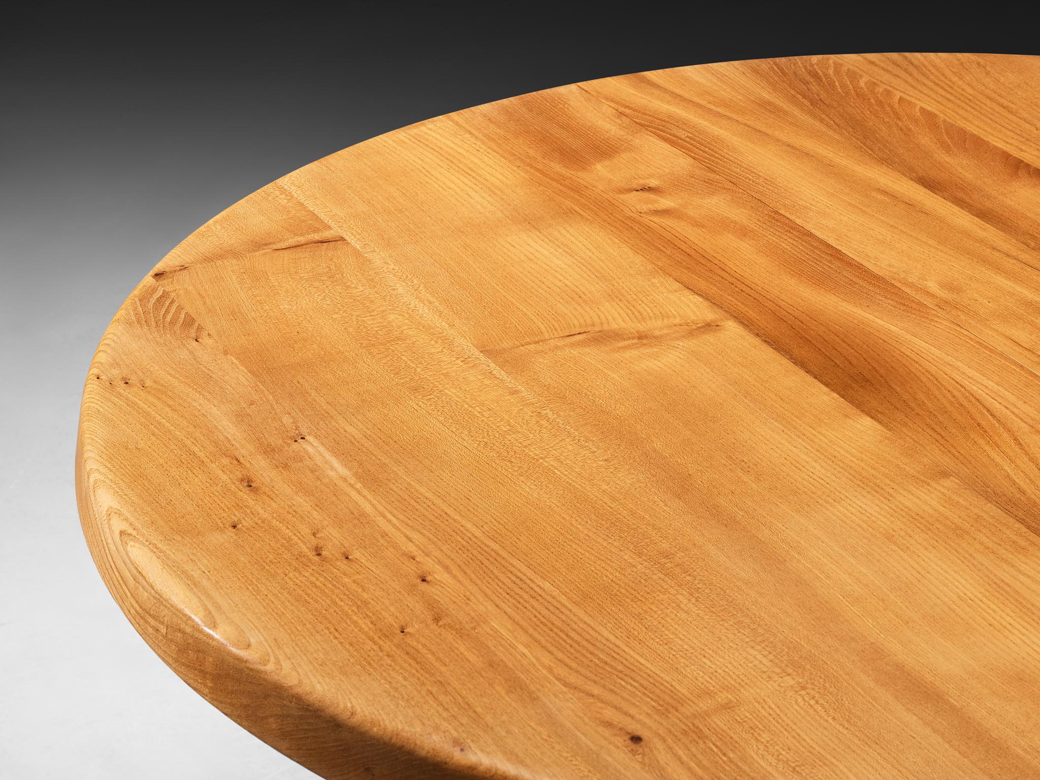 Pierre Chapo Round Table in Solid Elm 3