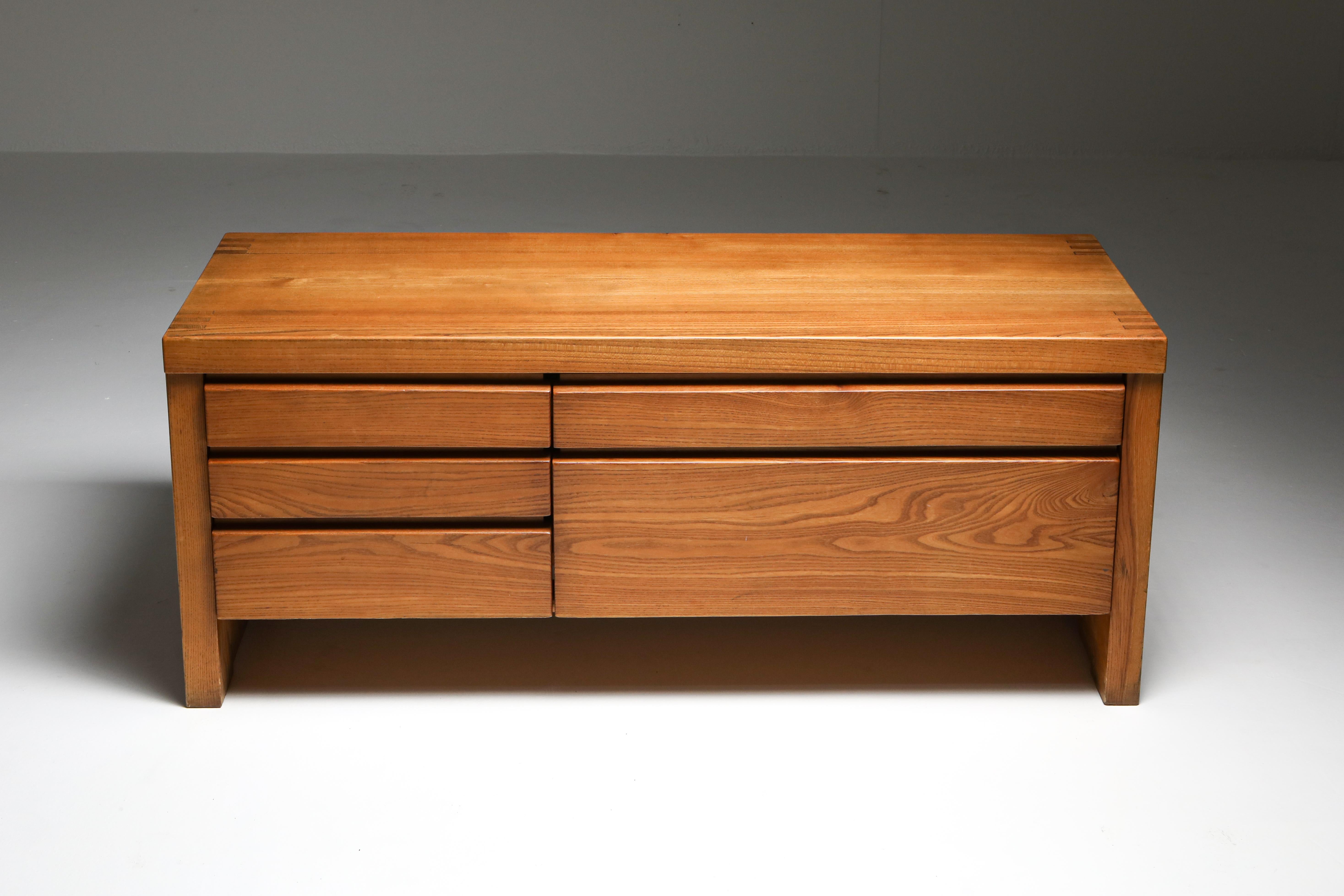 European Pierre Chapo's Five-Drawer Sideboard R14