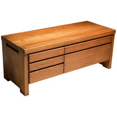 Vintage Pierre Chapo's Five-Drawer Sideboard R14