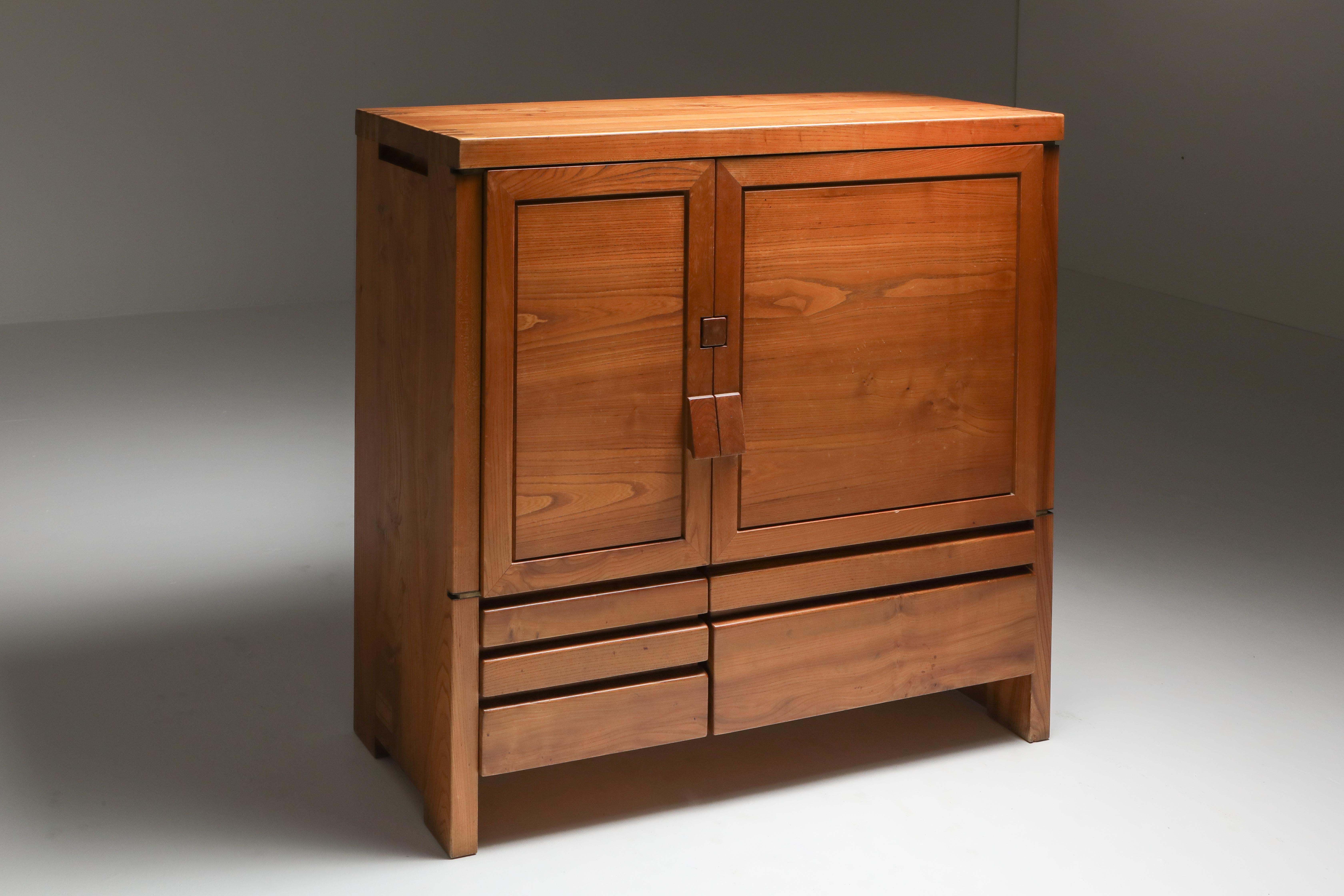 Mid-20th Century Chapo's Two-Door Five-Drawer Cabinet R18