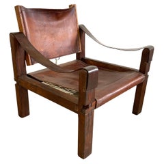 Vintage Pierre Chapo S10 Lounge Safari Chair