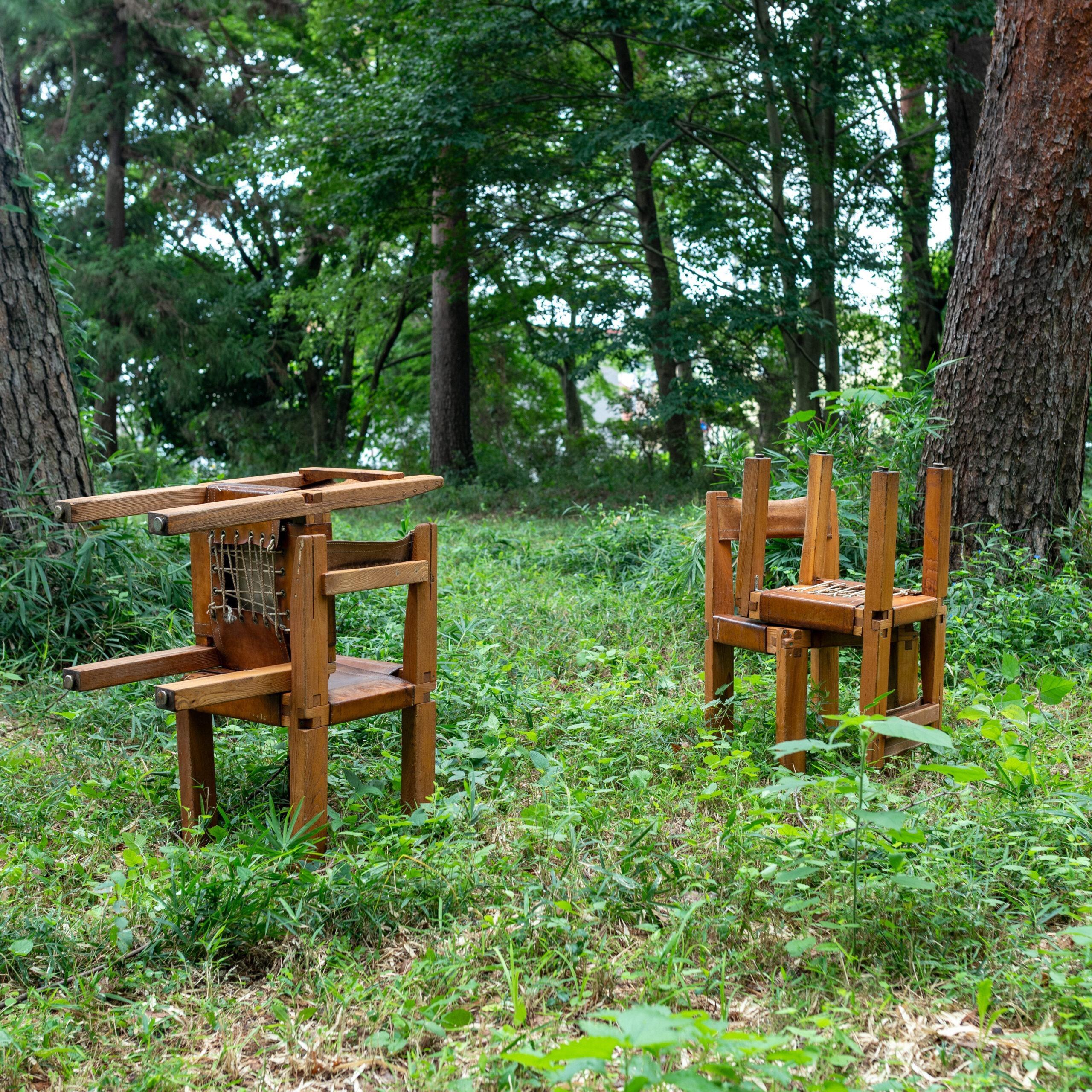 S11 Chairs Set, Pierre Chapo, France, 1970s In Good Condition For Sale In Tokyo, Tokyo
