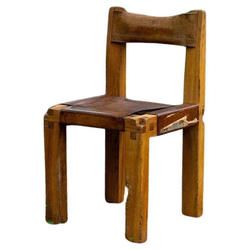 S11 Chairs Set, Pierre Chapo, France, 1970s For Sale