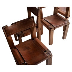 Pierre Chapo S11 Dining Chair in Solid Elm, 1960s