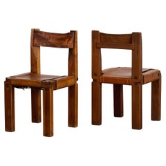 Pierre Chapo “S11” Dining Chairs for Atelier Pierre Chapo, 1966, Set of 2