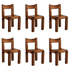 Pierre Chapo “S11” Dining Chairs for Atelier Pierre Chapo, 1966, Set of 6