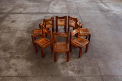 Pierre Chapo “S11” Dining Chairs for Atelier Pierre Chapo, 1966, Set of 8