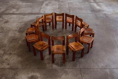Pierre Chapo “S11” Dining Chairs for Atelier Pierre Chapo, 1966, Set of 12