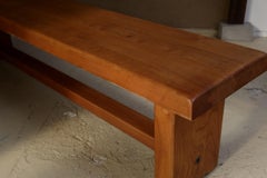 Pierre Chapo S14 Bench, Elmwood, Circa 1960s, France