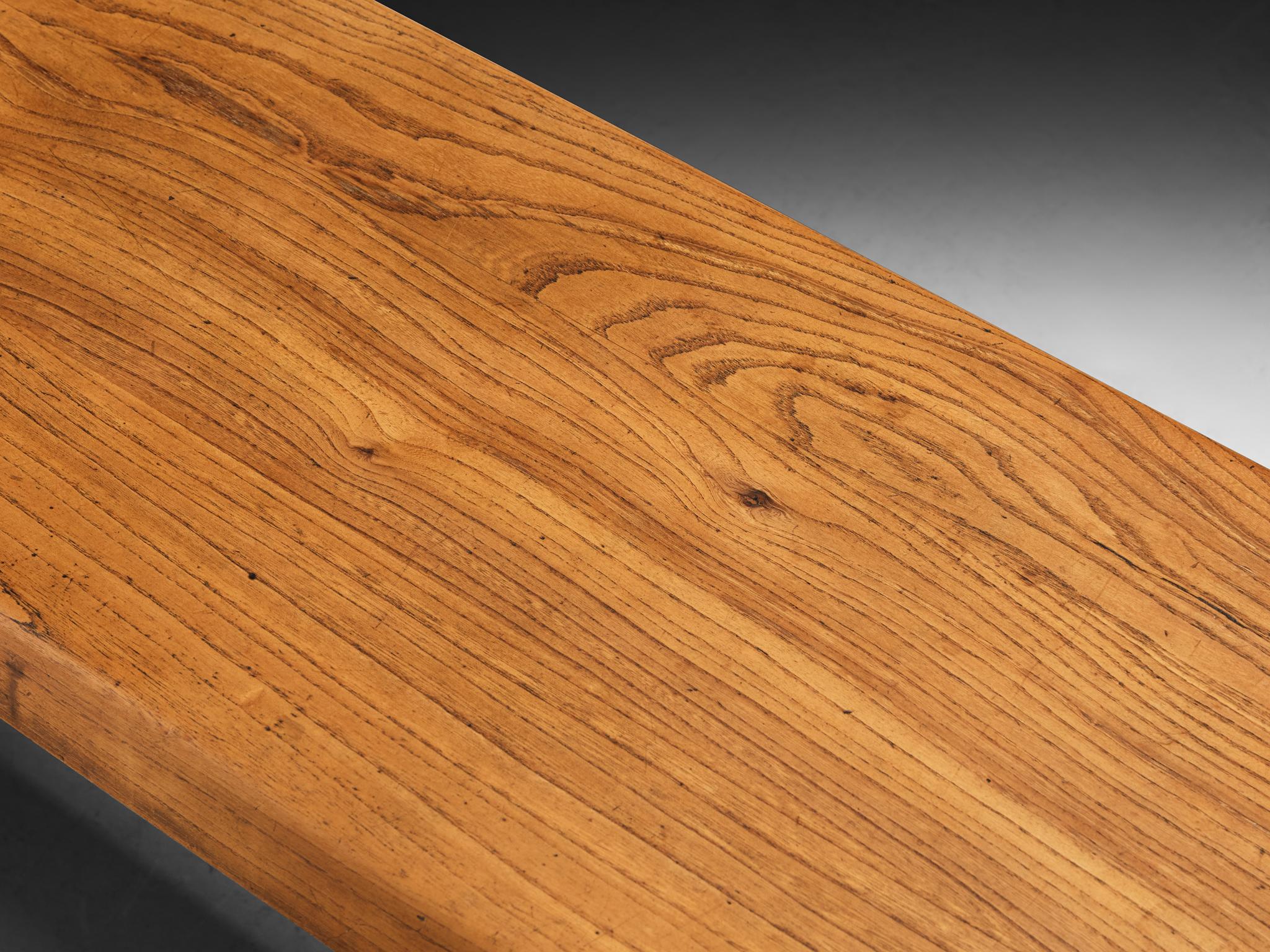 Pierre Chapo 'S14B' Bench in Elm For Sale 4