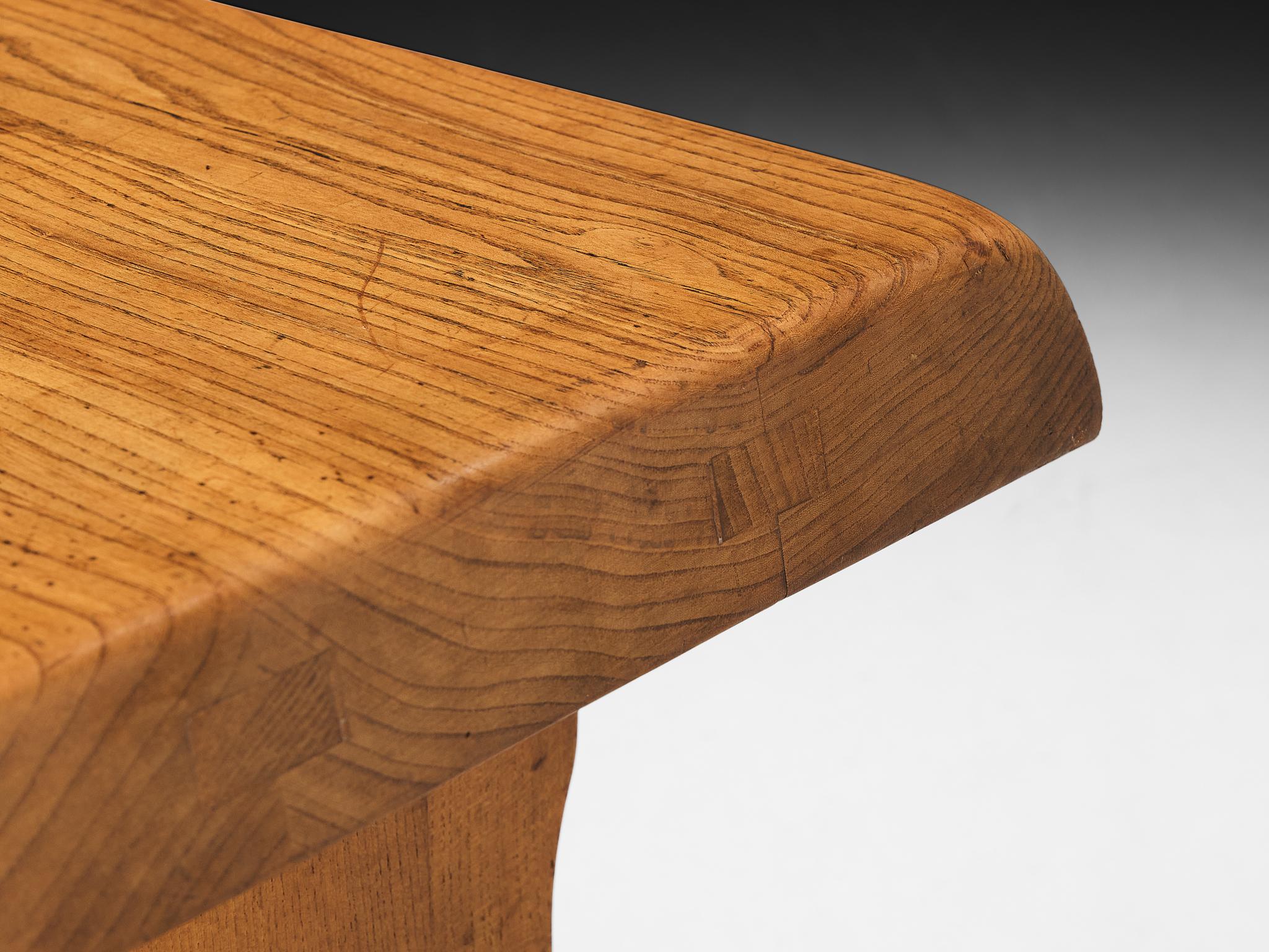 Pierre Chapo 'S14B' Bench in Elm For Sale 3
