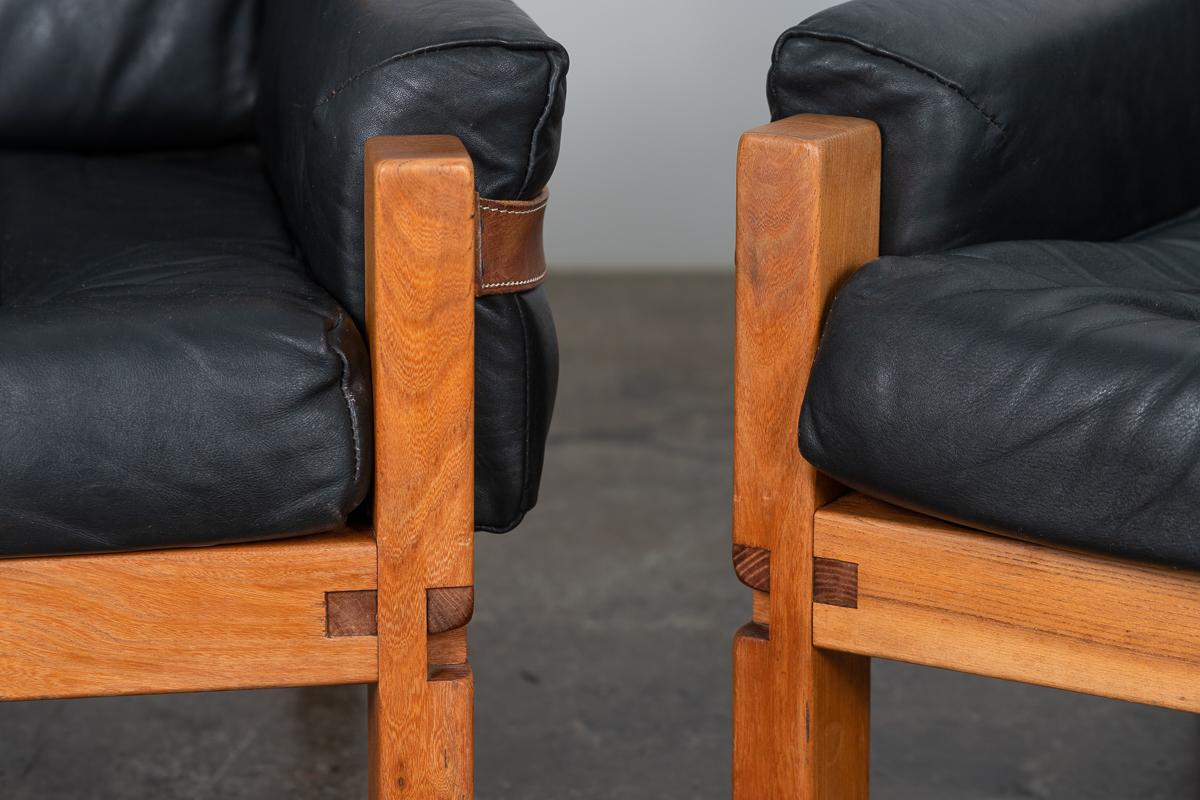 Mid-Century Modern Pierre Chapo S15 Lounge Chairs