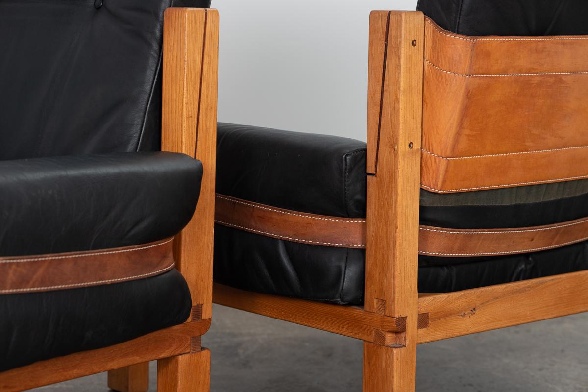 Pierre Chapo S15 Lounge Chairs 1