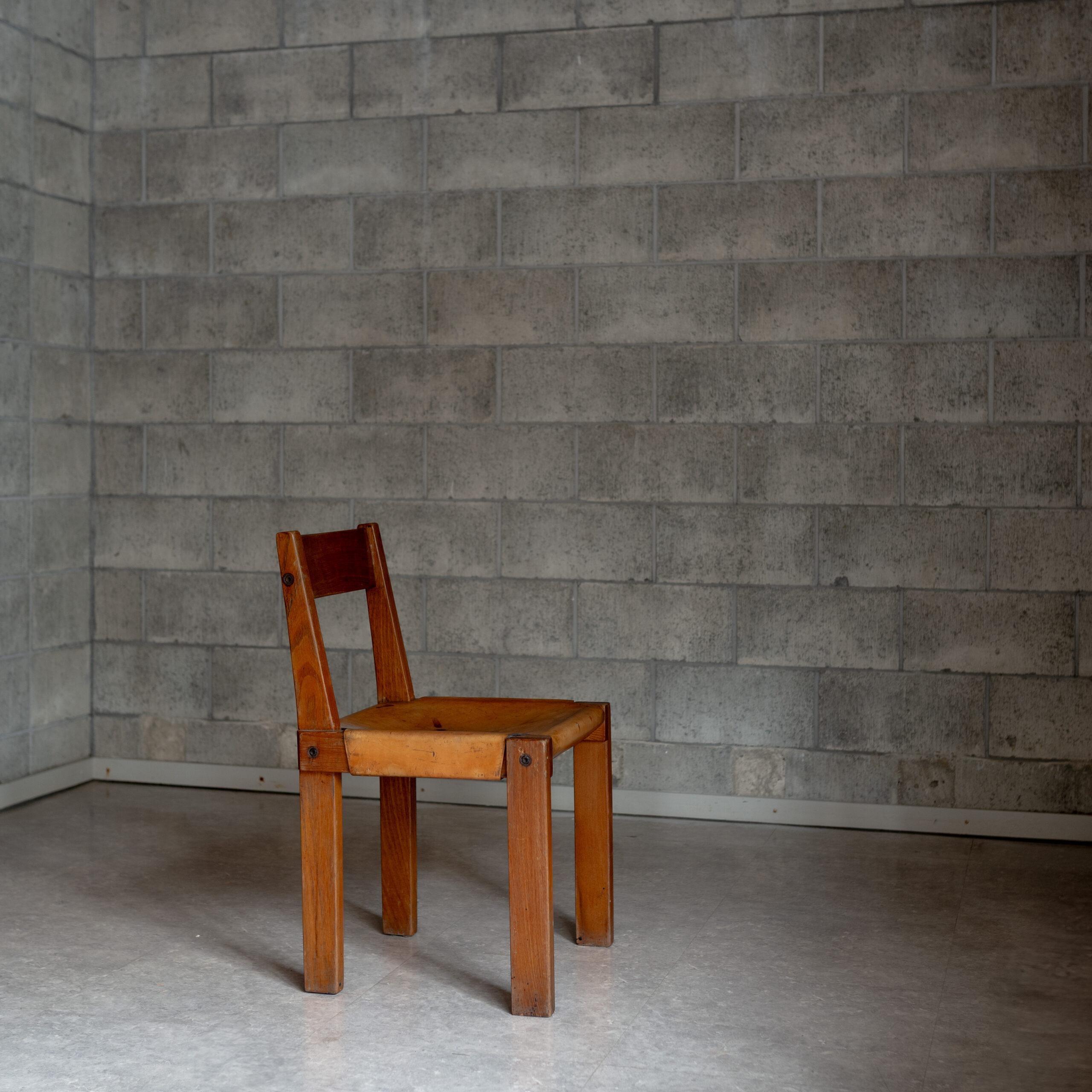 French S24 Chairs, Set of Two, Pierre Chapo, France, 1970s For Sale