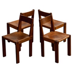 Pierre Chapo “S24” Dining Chairs, 1967, Set of 4