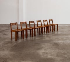 Pierre Chapo “S24” Dining Chairs, 1967, Set of 6