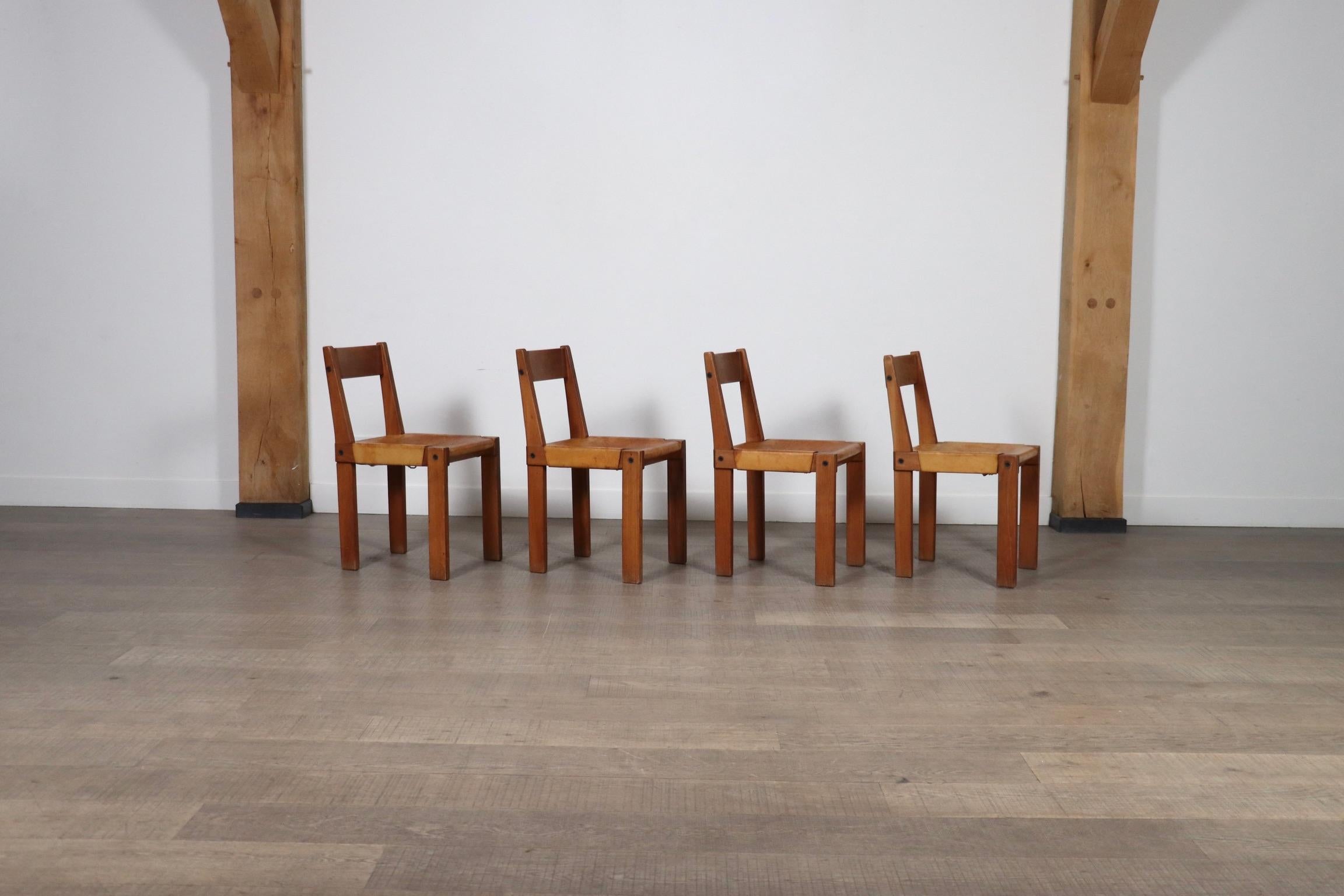 Pierre Chapo S24 Dining Chairs, France, 1960s 7