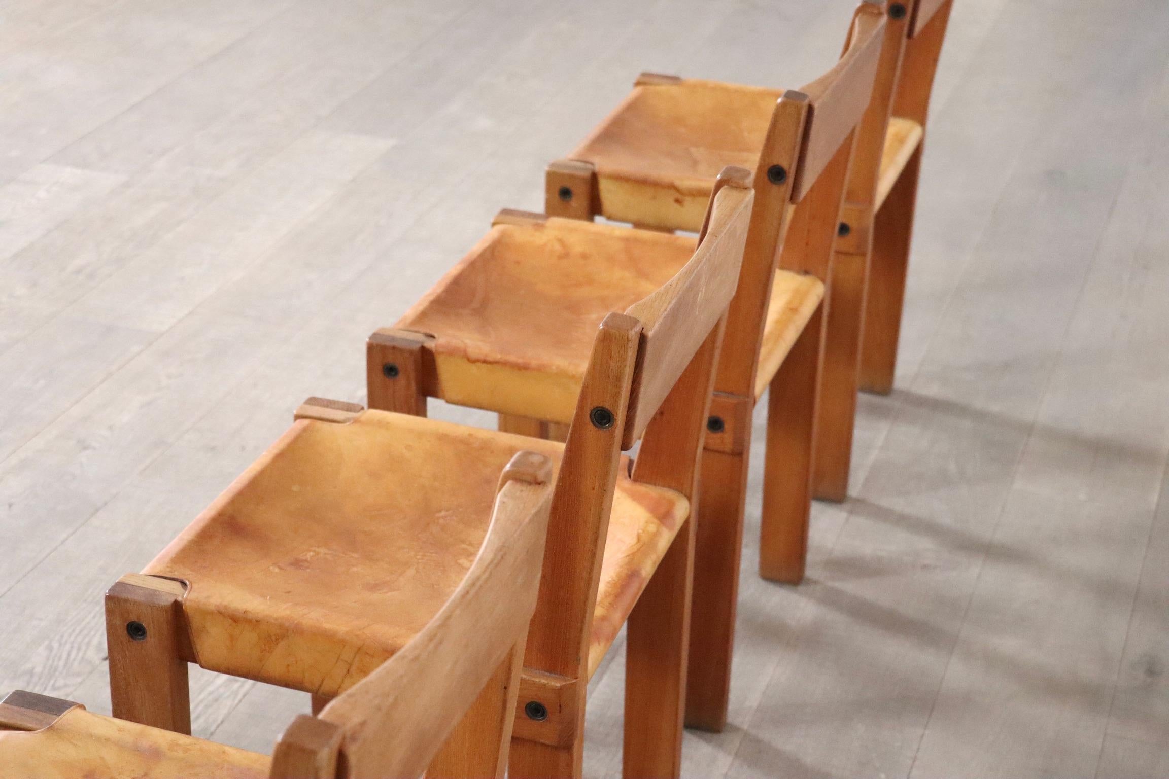 Pierre Chapo S24 Dining Chairs, France, 1960s 1