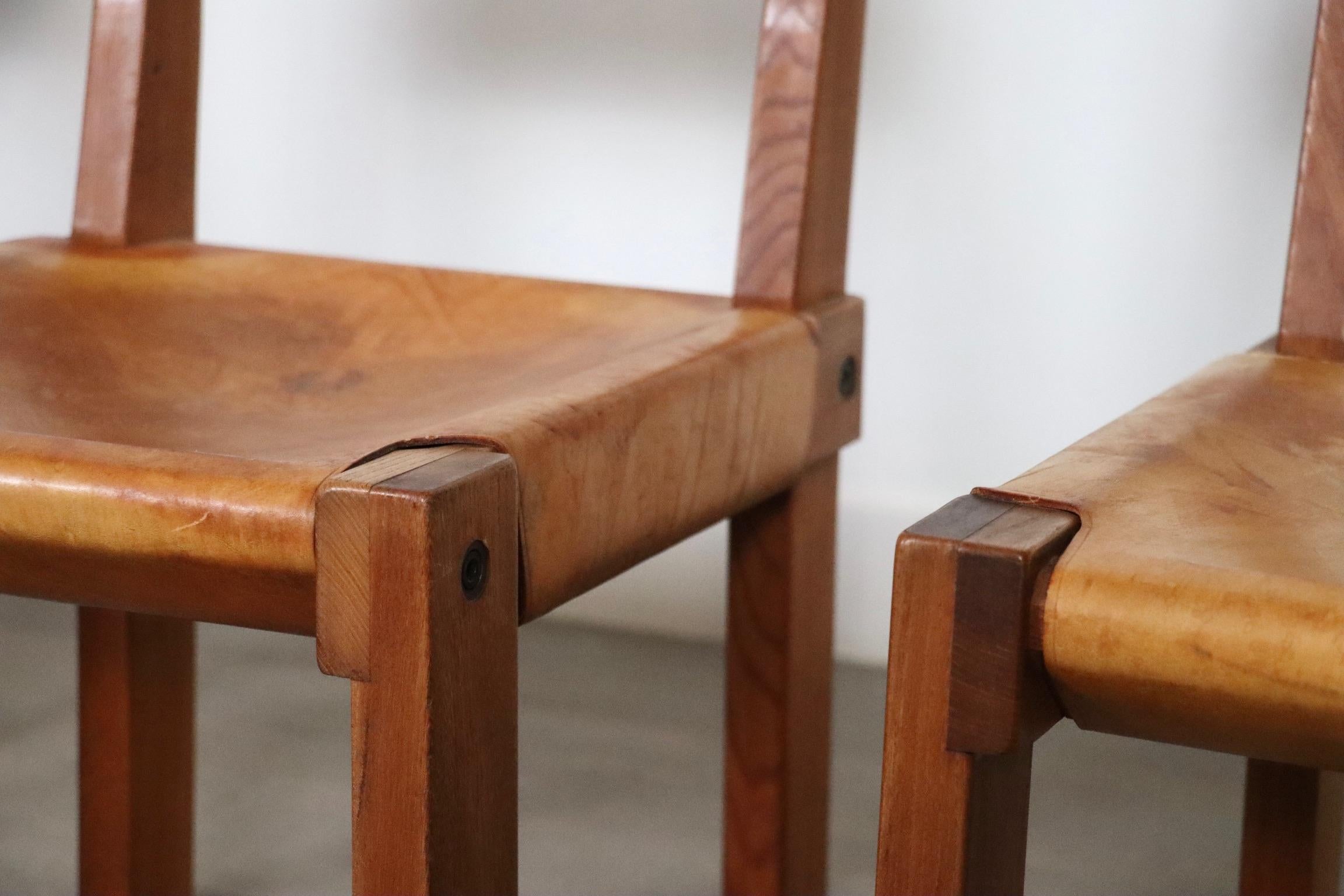 Pierre Chapo S24 Dining Chairs, France, 1960s 3