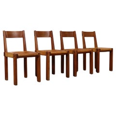 Chaises de salle à manger Pierre Chapo S24, France, années 1960