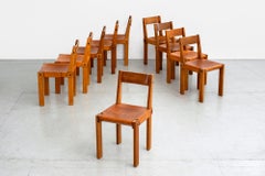 Pierre Chapo "S24" Dining Chairs, Set of 10