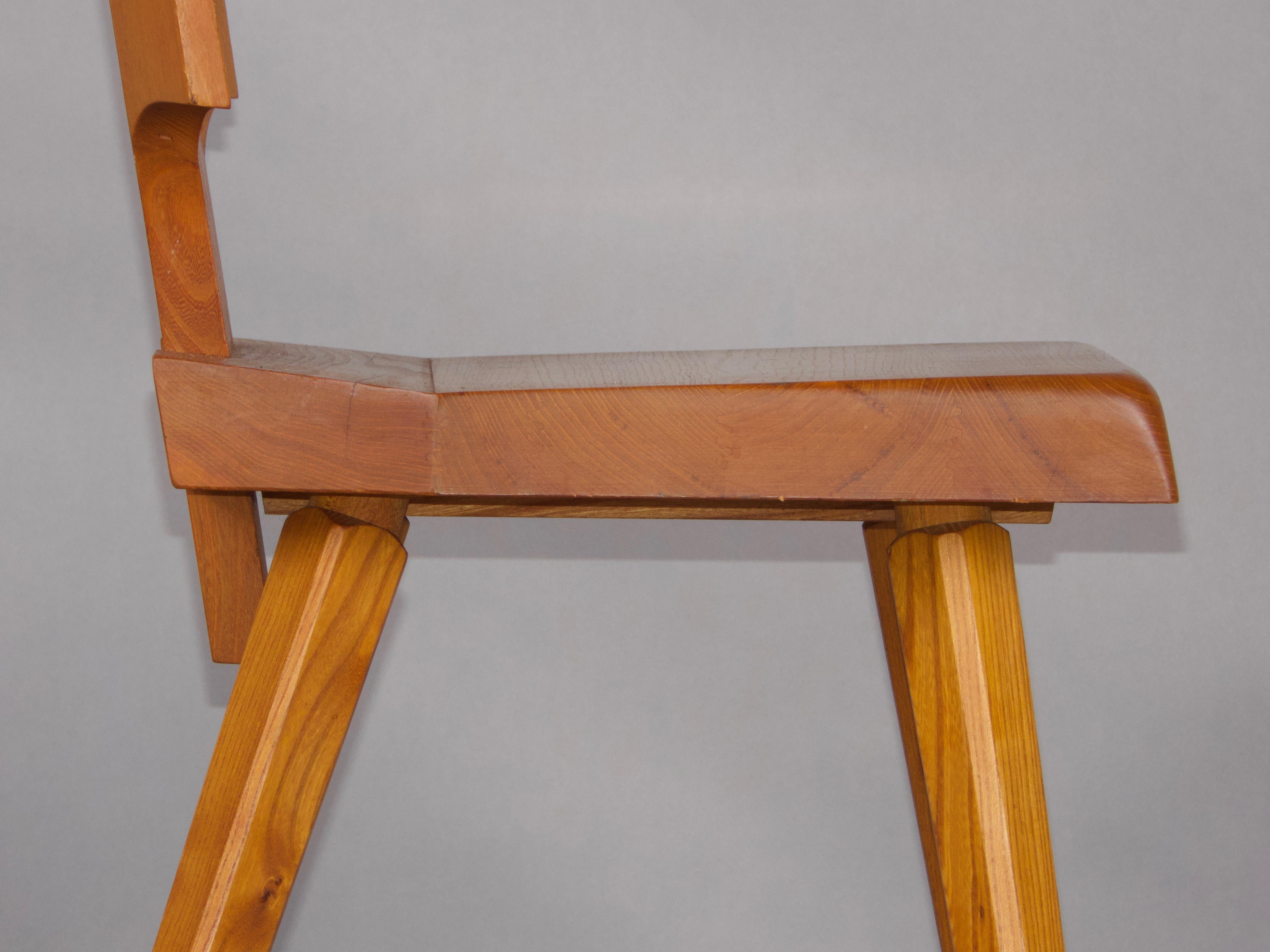 Pierre Chapo S28 chair in elm wood France 1972 For Sale 4