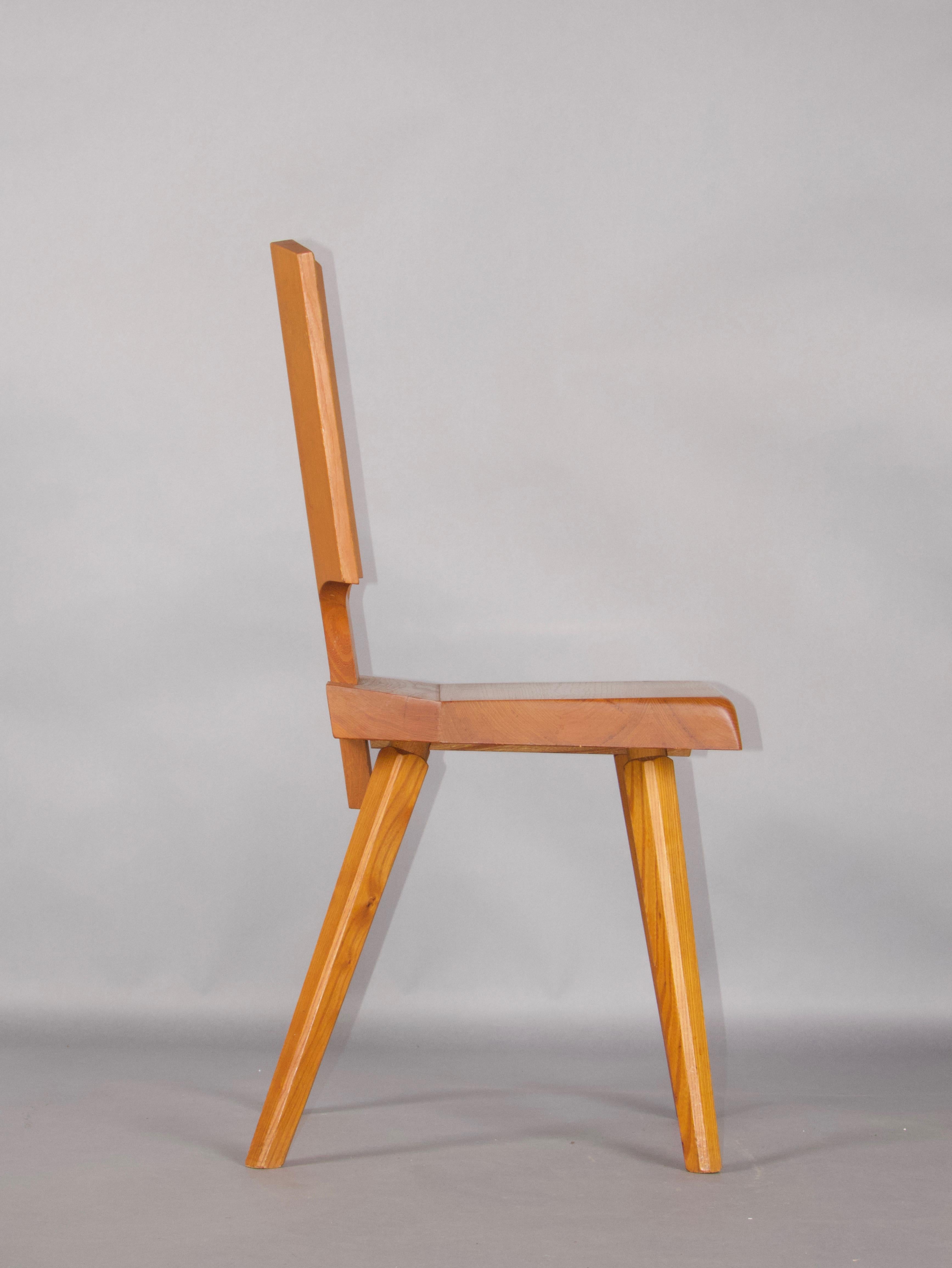 Pierre Chapo S28 chair in elm wood France 1972 For Sale 2
