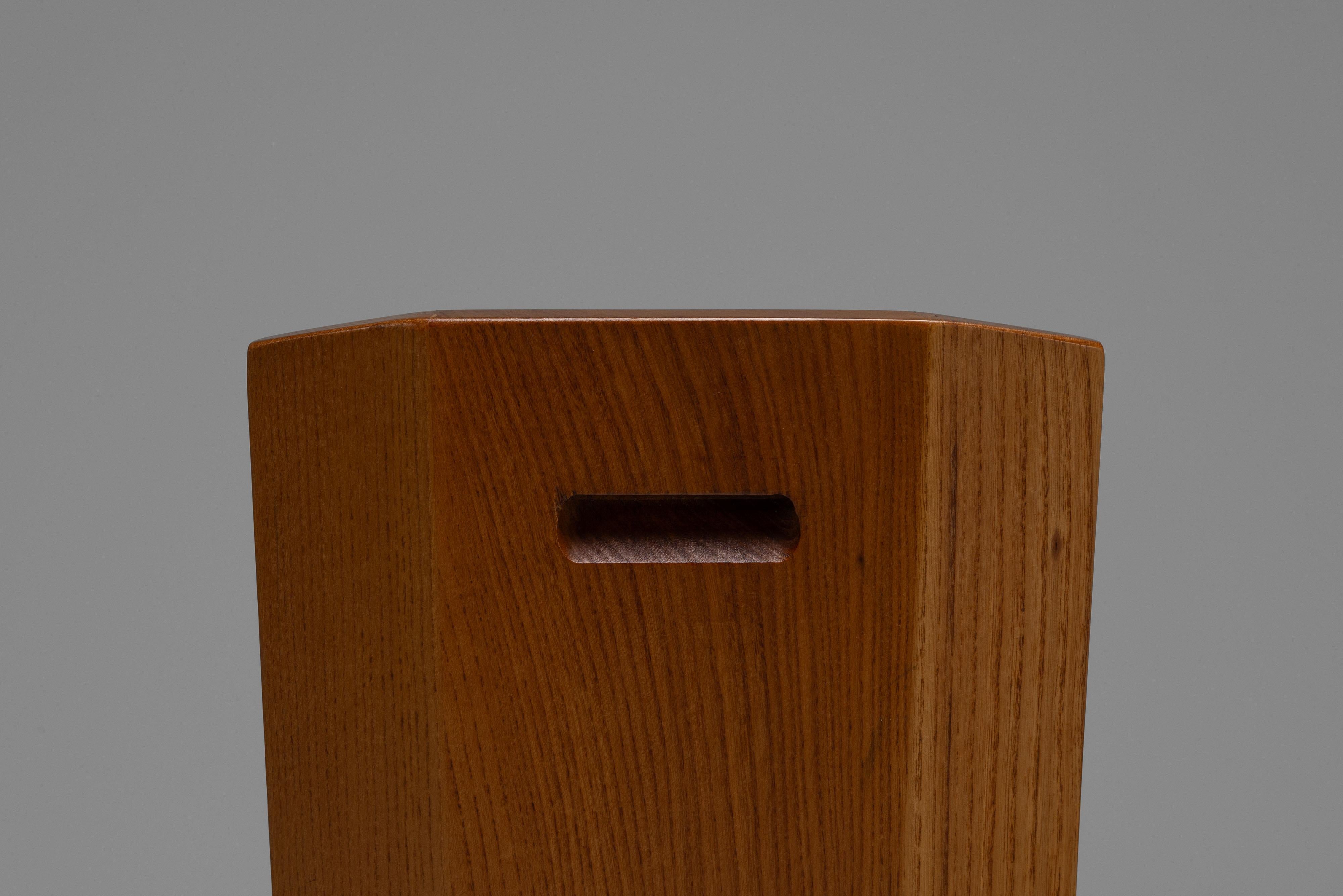 Pierre Chapo S28 chairs pair in elm wood France 1972 For Sale 4