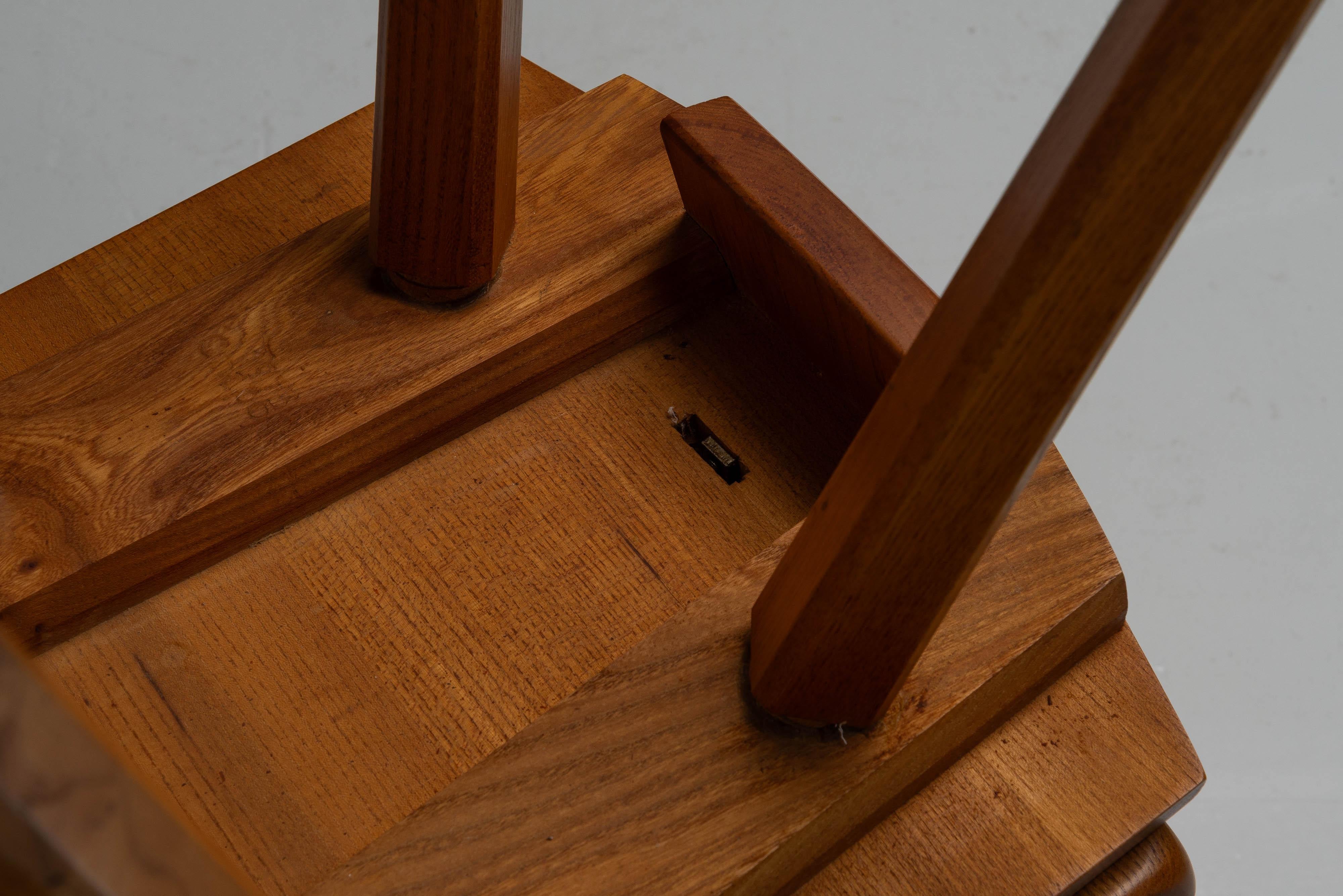Pierre Chapo S28 chairs pair in elm wood France 1972 For Sale 7