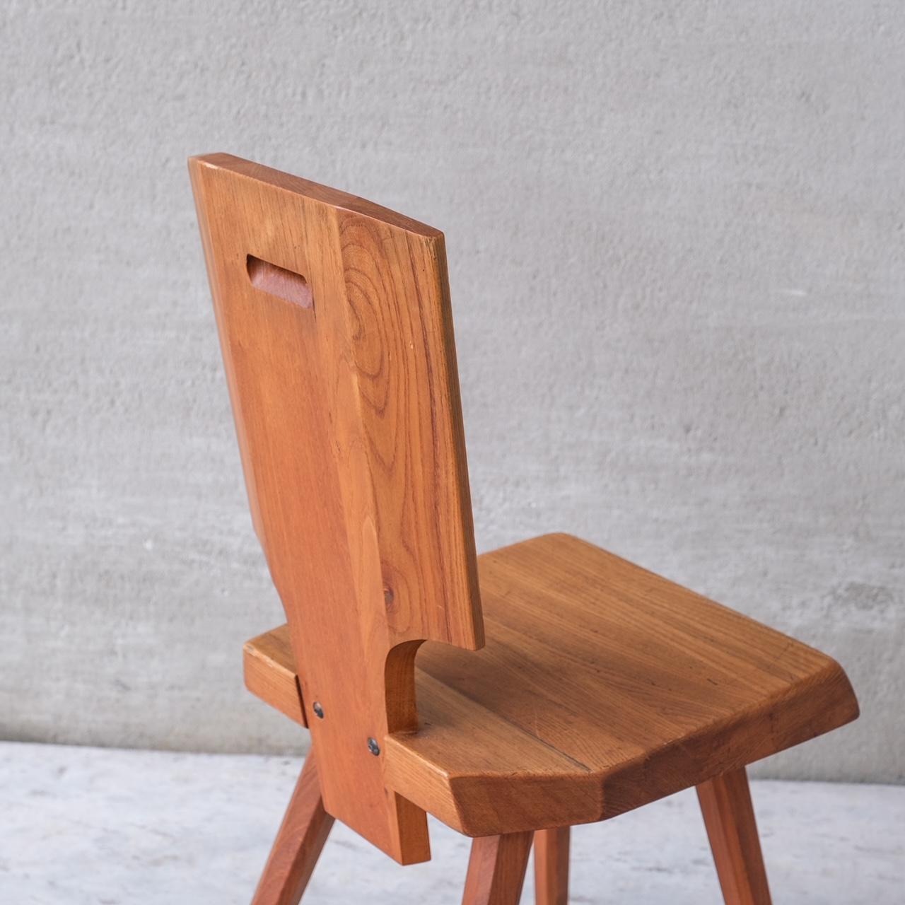 Pierre Chapo S28 Midcentury French Elm Dining Chair 7