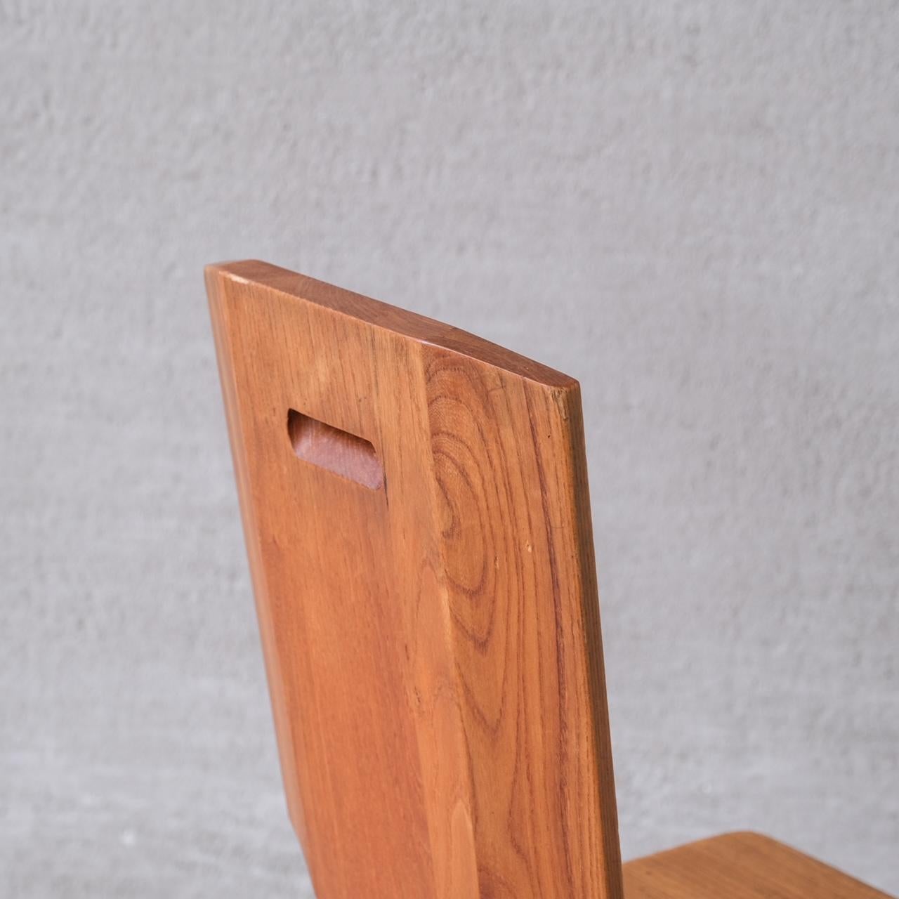Pierre Chapo S28 Midcentury French Elm Dining Chair For Sale 8