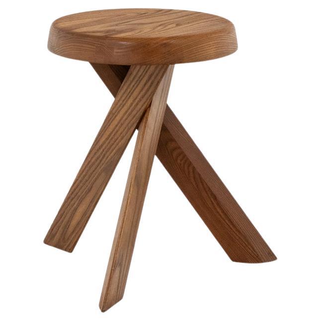 Pierre Chapo S31 stool in natural elm. 1980s