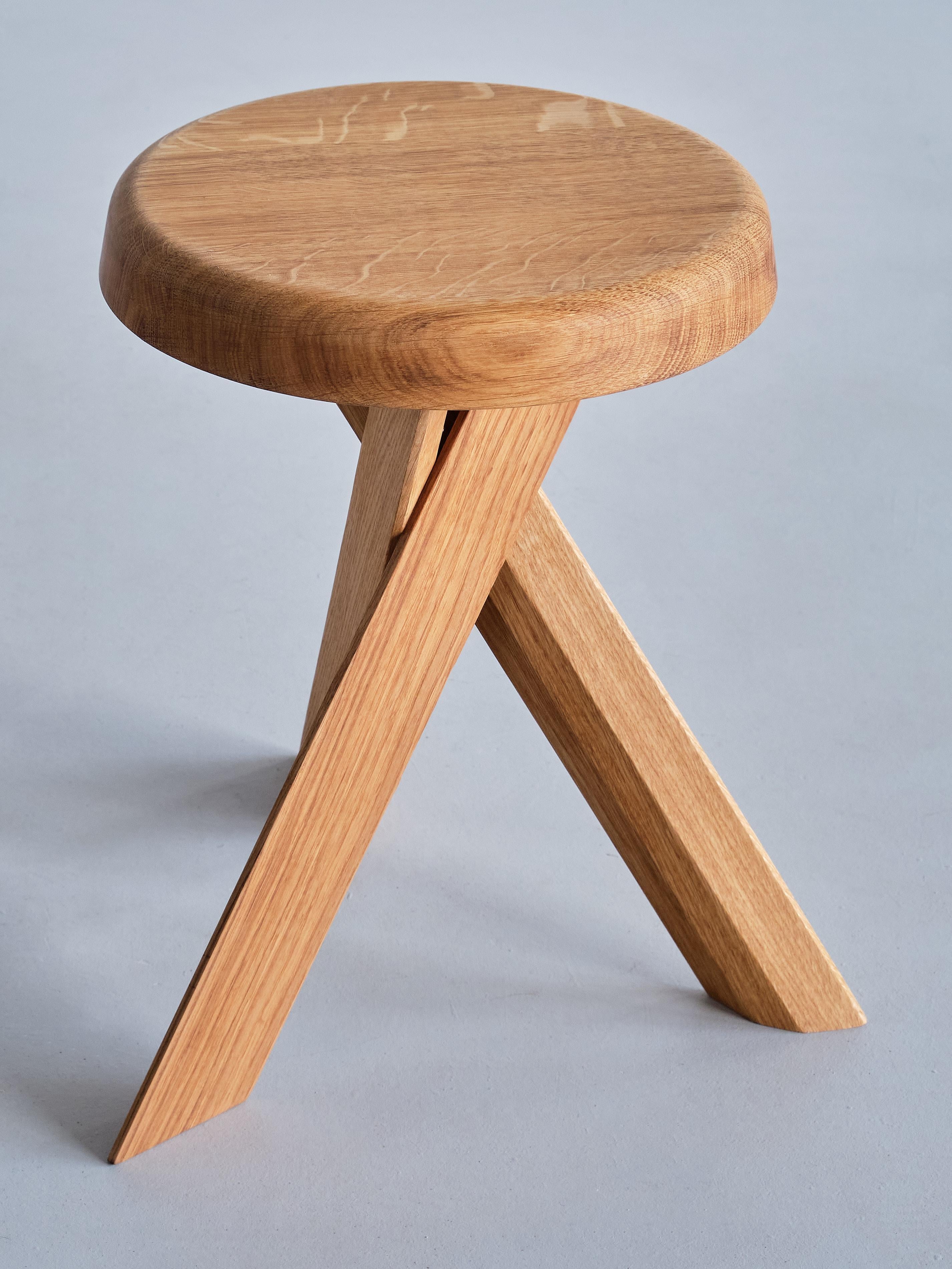 Pierre Chapo S31A Stool in Solid Oak Wood, Chapo Creation, France In New Condition For Sale In The Hague, NL