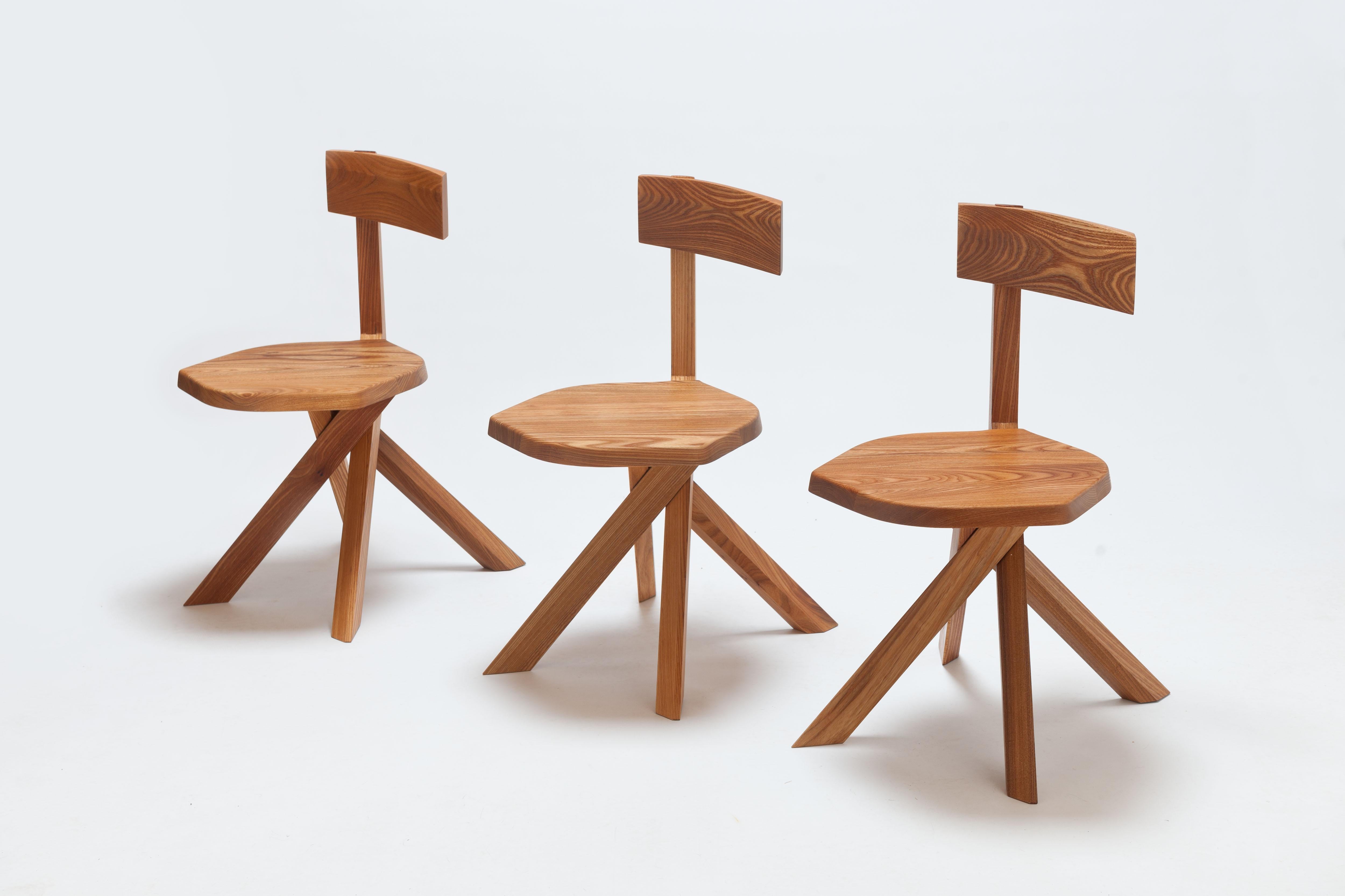 Pierre Chapo S34 Chair(s) in Solid Elm  -- ' Shipping from Stock ' For Sale 7