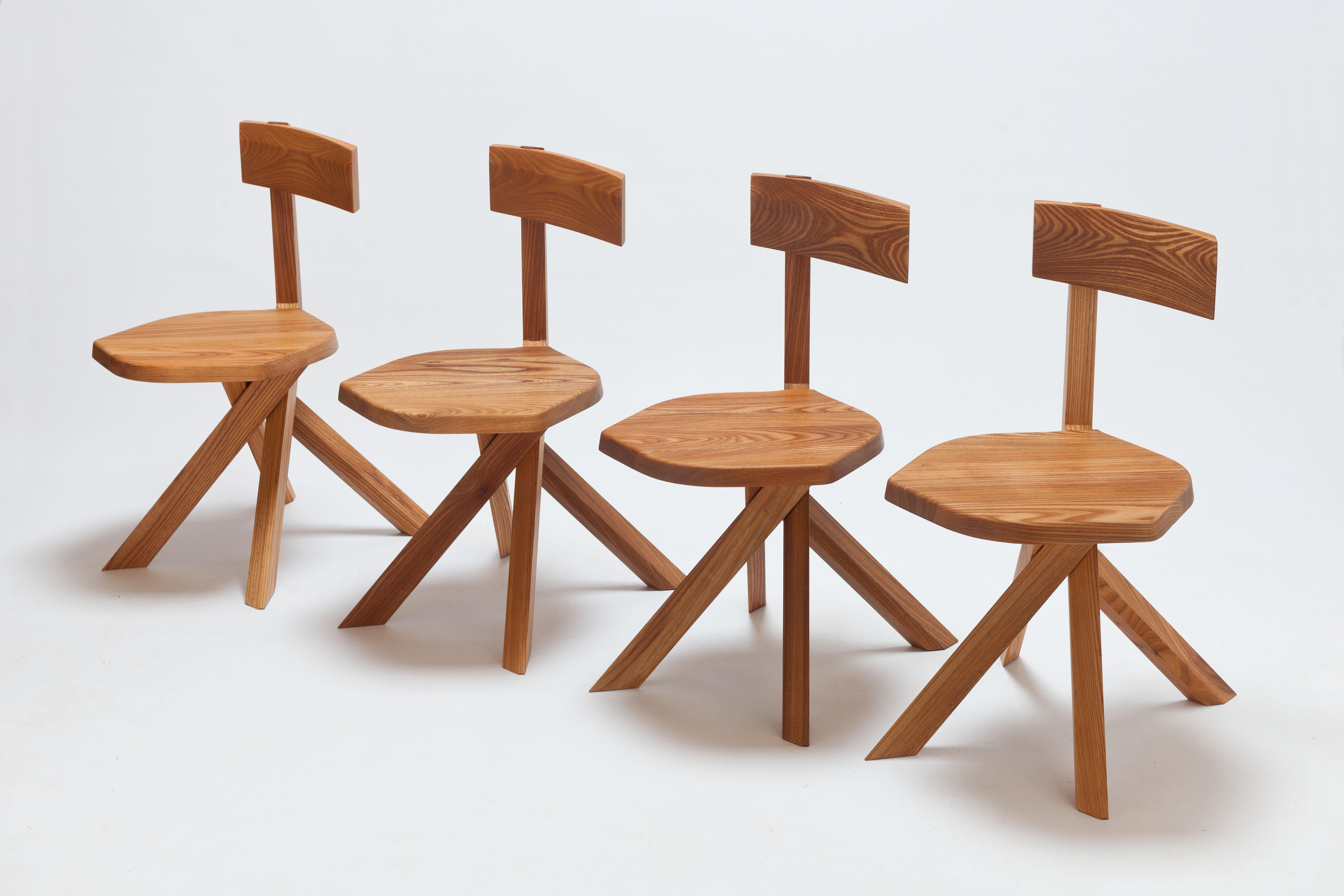 Pierre Chapo S34 Chair(s) in Solid Elm  -- ' Shipping from Stock ' For Sale 14