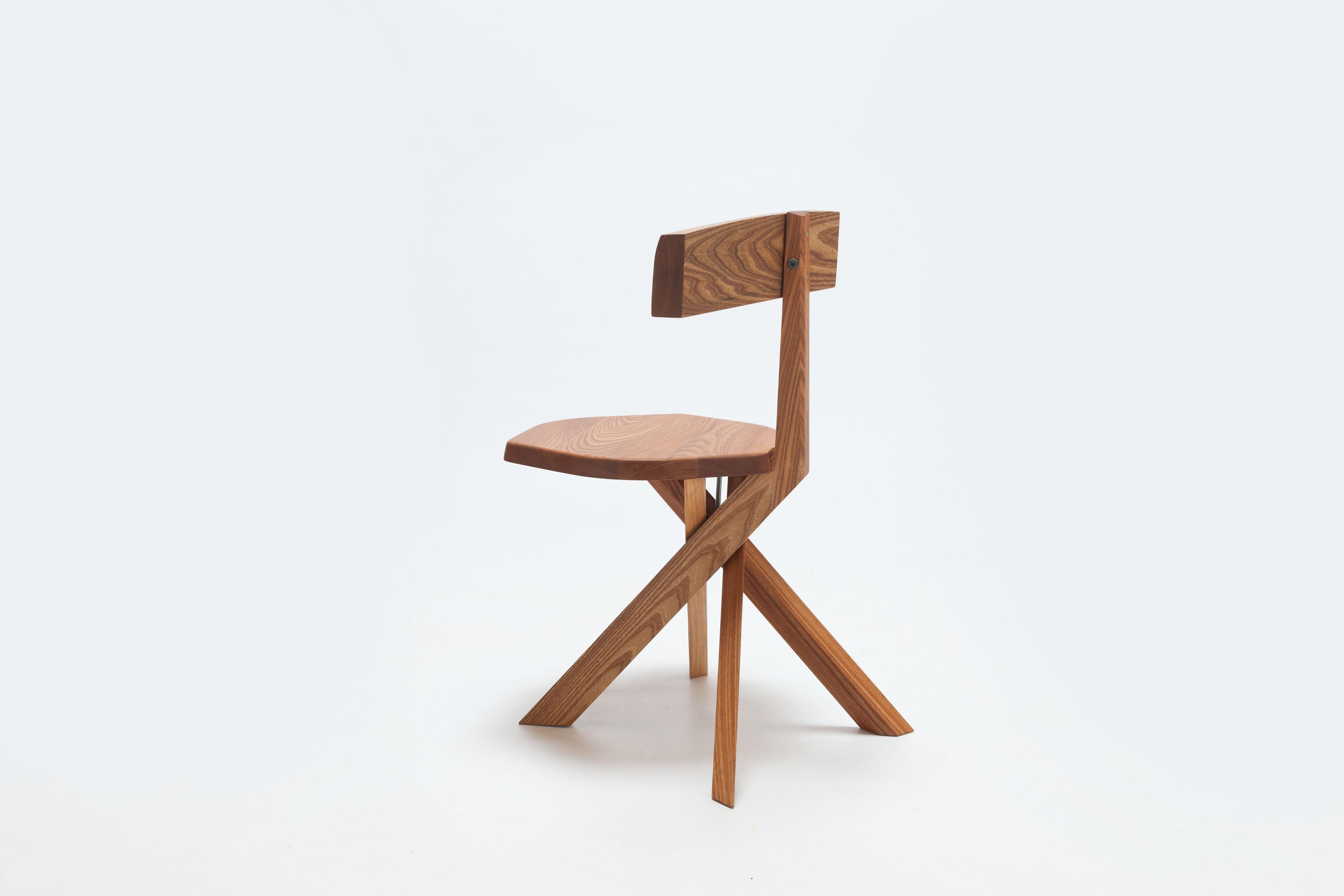 Contemporary Pierre Chapo S34 Chair(s) in Solid Elm  -- ' Shipping from Stock ' For Sale