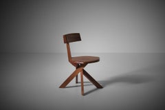 Pierre Chapo ‘S34’ Chair in Solid Elm, France, 1960s