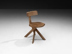 Silla Escultural Pierre Chapo 'S34A' de Olmo Macizo
