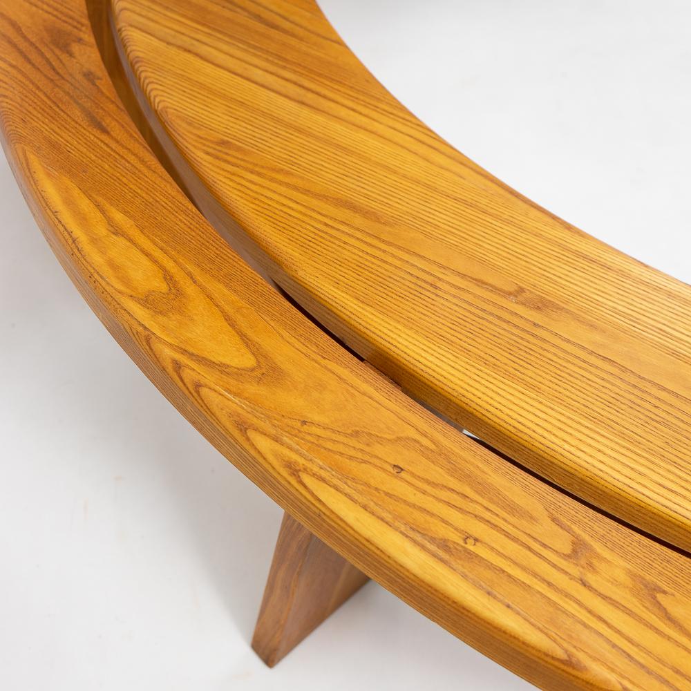 Original French vintage Pierre Chapo S38 benches, set of 2, 1970s

Set of two elmwood S38 benches by Pierre Chapo. These benches were intended to fit around the 140cm round table (T21D).

Chapo’s design have been heavily influenced by works from