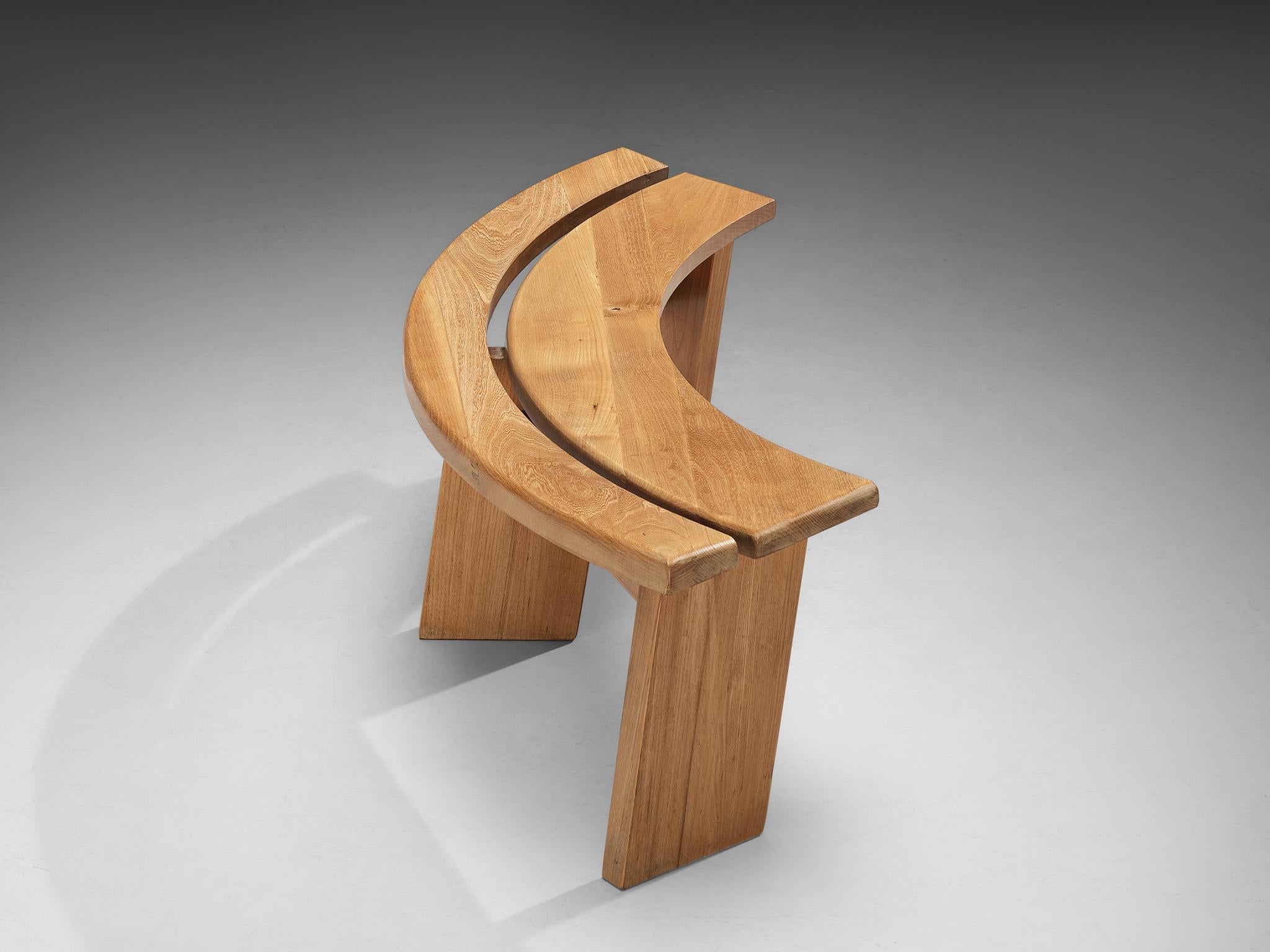 Pierre Chapo 'S38A’ Bench in Solid Elm 2