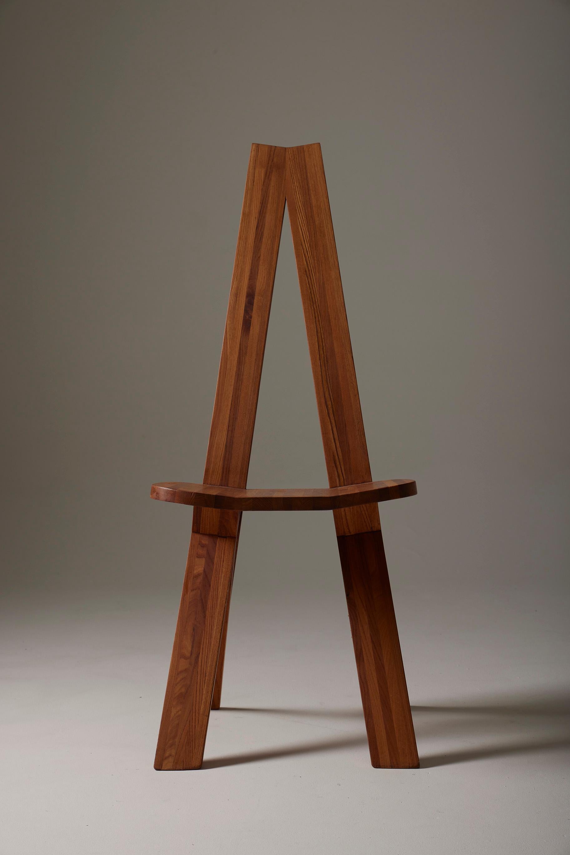 Chaise S45 Pierre Chapo, années 1980 Bon état à PARIS, FR