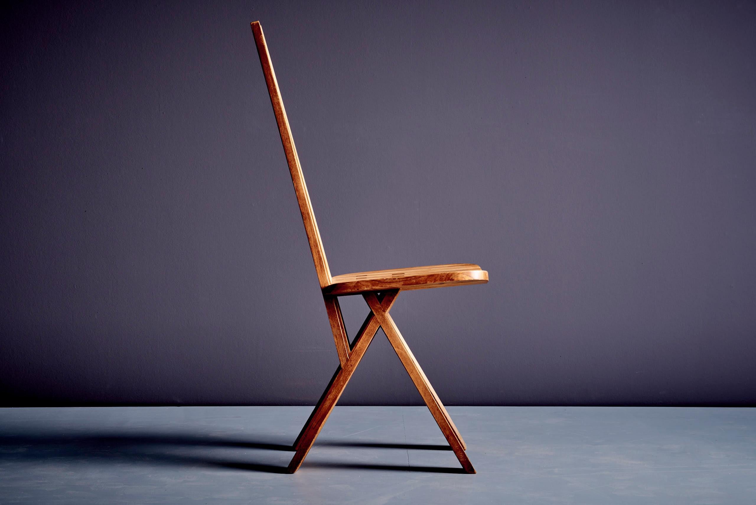 Fine XX secolo Pierre Chapo S45 Coppia di sedie in legno di olmo Francia - Anni '70 in vendita