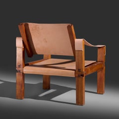 Pierre Chapo Sahara S10 lounge chair, France, c. 1965
