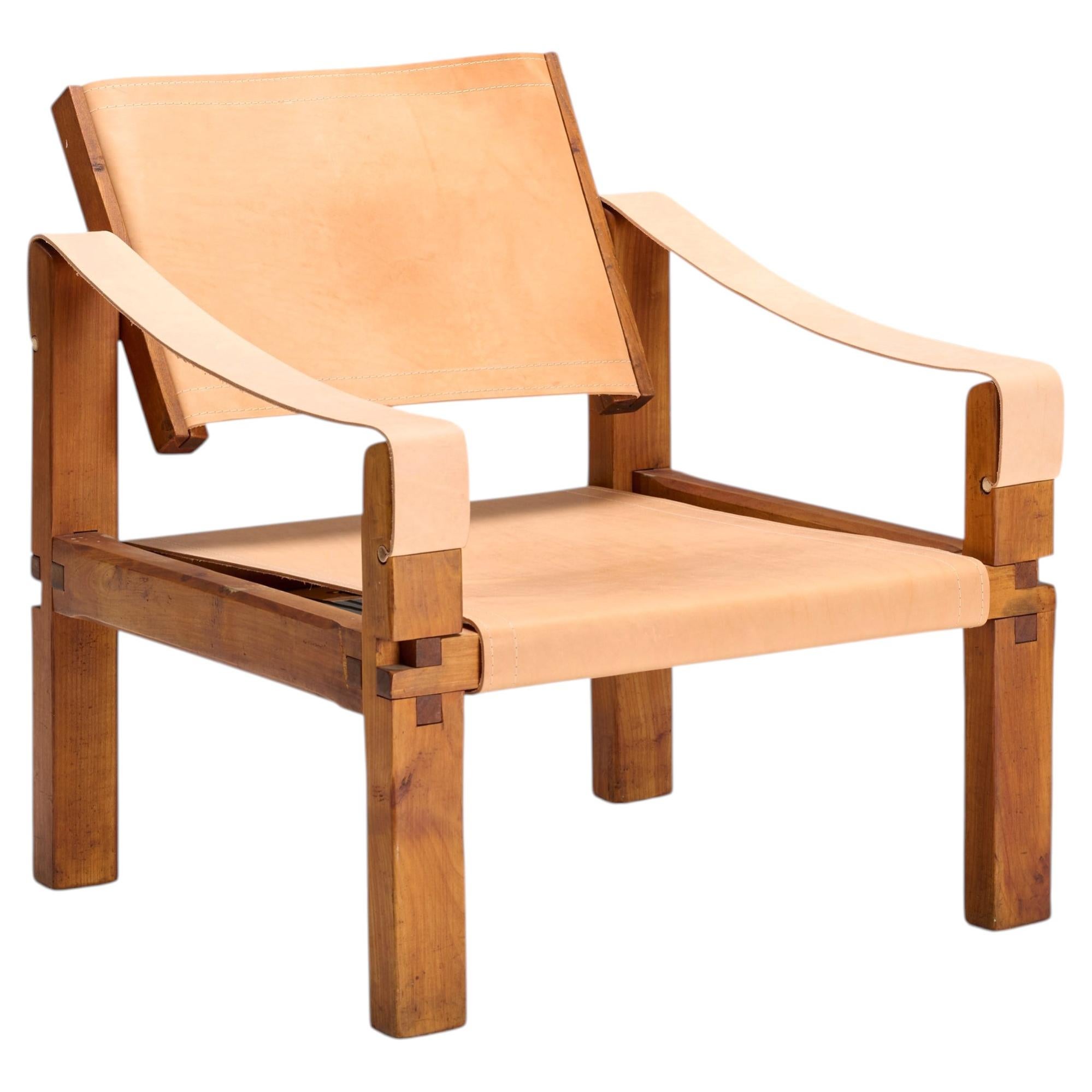 Pierre Chapo Sahara S10 lounge chair, France, c. 1965