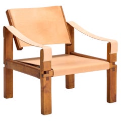 Pierre Chapo Sahara S10 lounge chair, France, c. 1965