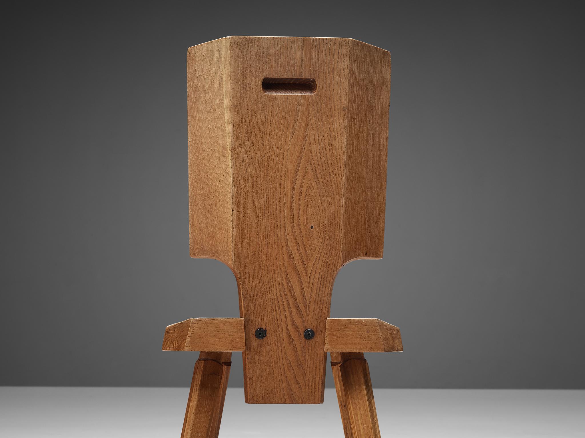 Pierre Chapo Set of Six Dining Chairs in Solid Elm 1